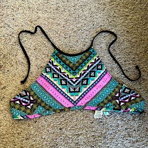 Hobie Junior's Tribal and True High Neck Bikini Top